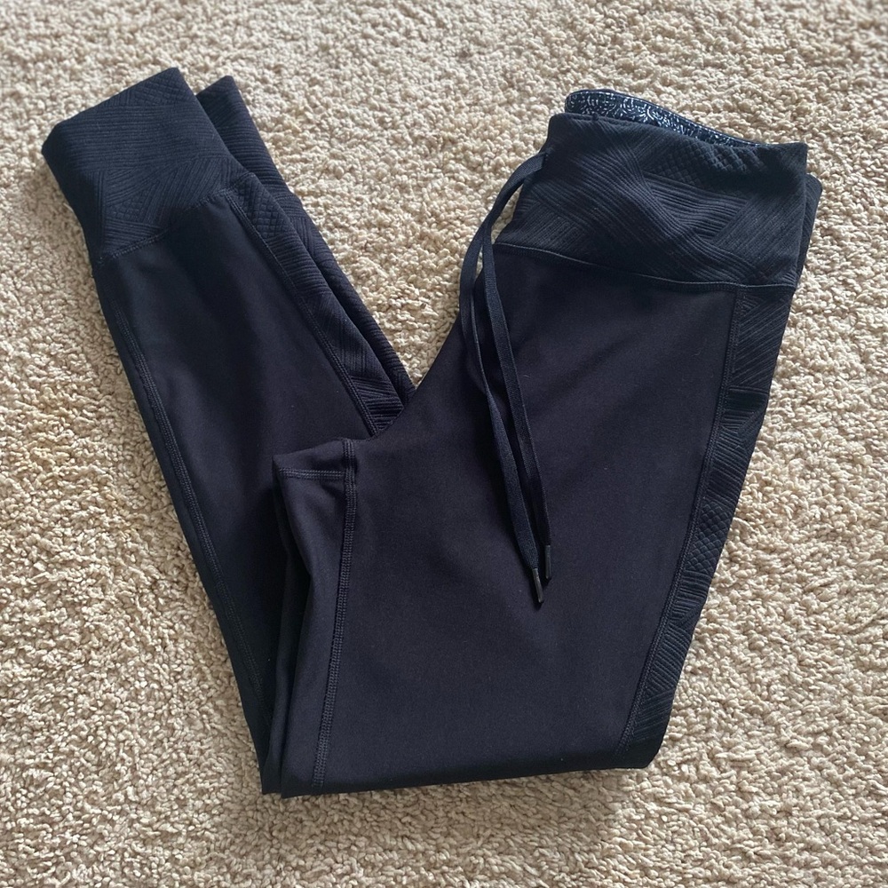 ACTIV8 BLACK BLACK JOGGERS WITH EMBROIDERED SIDES & WAIST